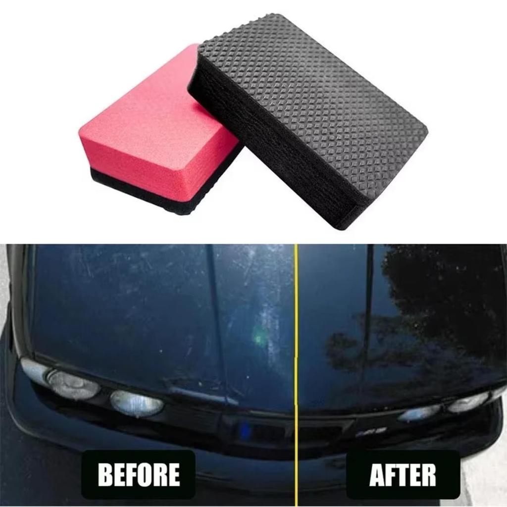 Car Magic Clay Bar Pad Decontamination Sponge Car Detailing Sponge Block Cleaning Smooth Eraser Wax Polish Pad Car Cleaning Tool