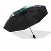 1pc Wolf Moon Floral Mandala Umbrella with Plastic Handle,Suitable for All Seasons Home Travel Outdoor UmbrellaDD1622