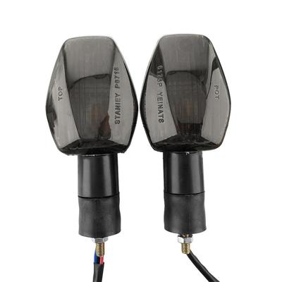 1 Par Luzes de Pisca de Motocicleta Indicador de Pisca Lâmpada Indicadora de Pisca Serve para Honda VTR1000F Superhawk 1000 1997-2005 (Fumaça)