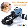 2000W/2.7HP Dog Blow Dryer Adjustable Speed Temperature Control with 4 Nozzles and Extendable Hose for Pet Hair Grooming