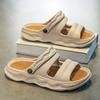 Stepping on shit sandals men's summer outdoor wear two cool slippers thick-soled non-slip fashionable versatile beach slippers