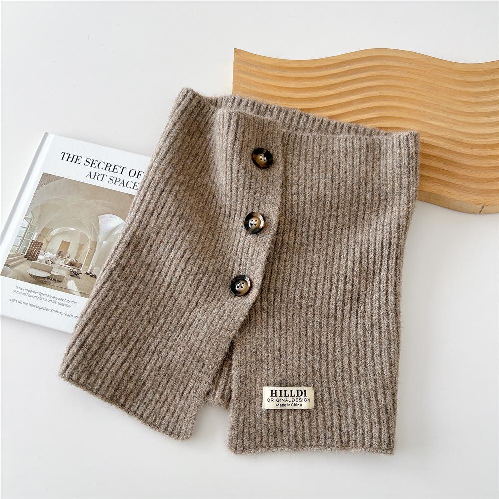 

Новый однотонный шарф для женщин на весну и осень, универсальный ремешок на запястье, повязка на голову, модное украшение, защита шеи для студентов, небольшой шарф 26*30cm