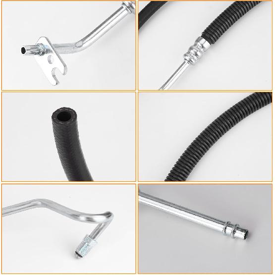 2PCS Power Steering Pressure Hose and Return Line for Escalade 2007-2012 Suburban Sierra Silverado Yukon XL 1500 Tahoe Avalanche Yukon 6.0L High