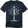 Popfunk Lord of The Rings Tree of Gondor T-Shirt, Navy