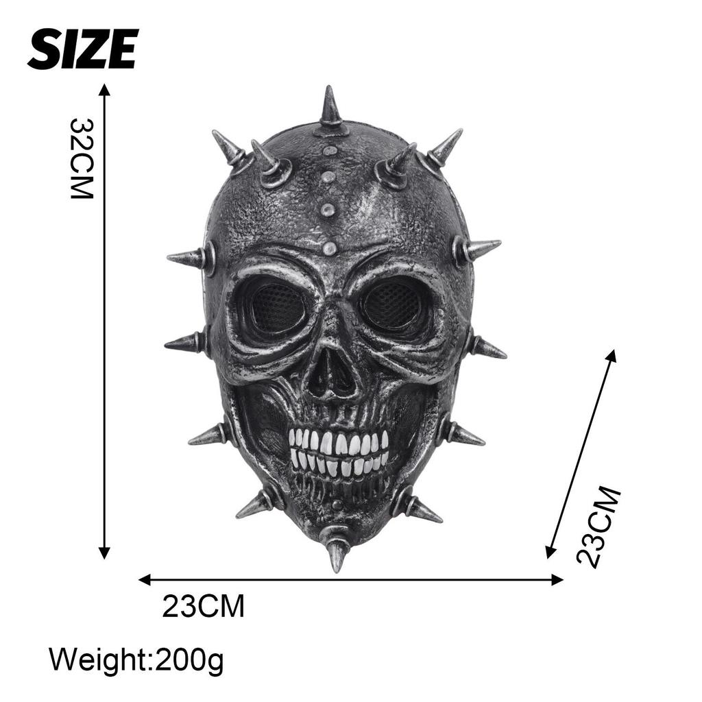 Rivet Skull Punk Style Halloween Mask for Role Play
