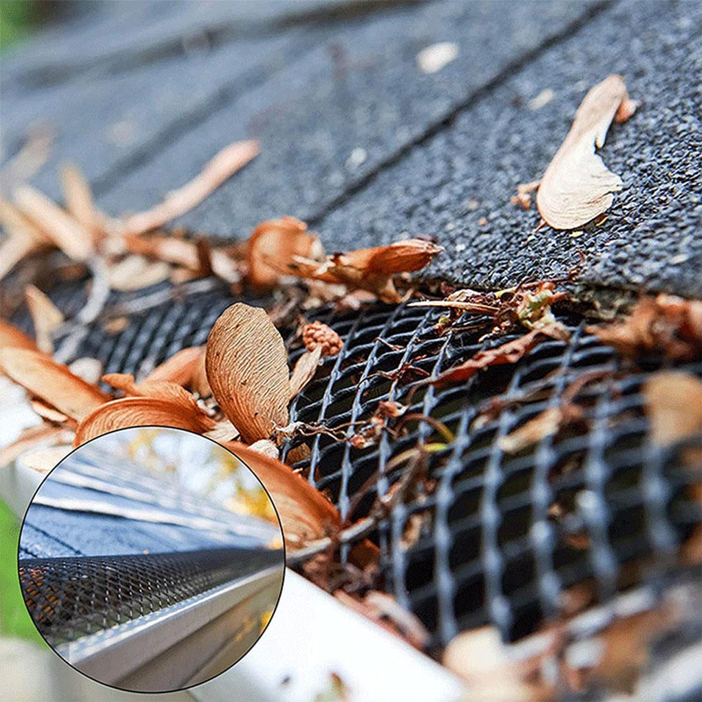 Roof Gutter Filter Screen Black Gutter Guard For Rainwater Drainage Gutter