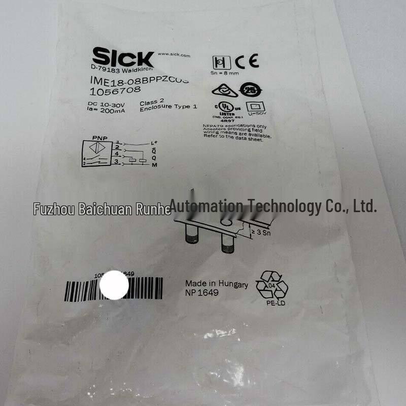 SICK IME18-08BPPZC0S Inductive Proximity Switch, Flush Mount, 1056708, Original Warranty Flush Mount