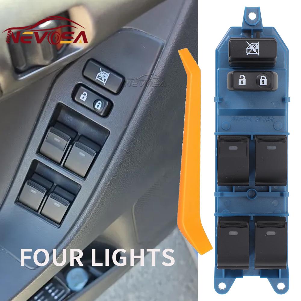 

NEVOSA For Toyota Avensis Verso Camry Prius 2009-2018 Front Left Power Window Master Lifter Switch Button 84040-05020 8404005020 White light