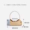 2025 Beach Seaside Large Capacity Shoulder Bag Straw Versatile Handwoven Underarm Bag Simple Fashion Messenger Bag