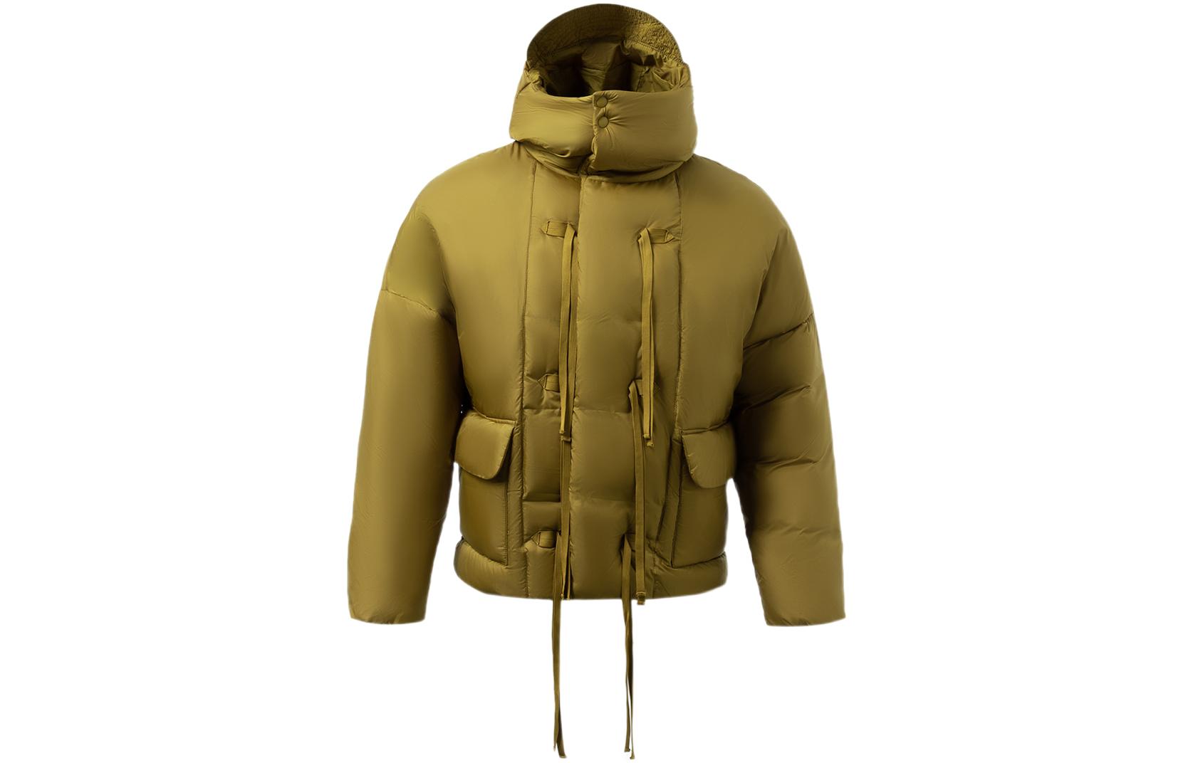 Li Ning Down Jacket Men s Burnt Tea Green AYMR485-1 L