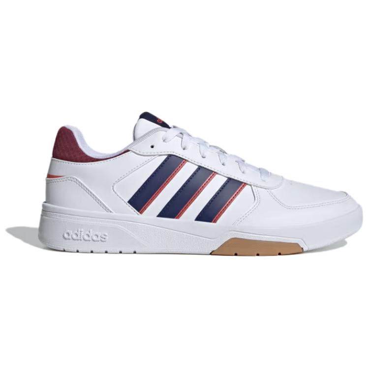 Adidas Vl Court 2.0 Comfortable Soft Low-Top Skate Shoes Men Sneakers White Blue ID0507