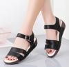 New Summer Wedge Sandals for Women's Thick Sole Sponge Cake Sandals for Mothers Wearing Flat Straps for Women's Sandals
