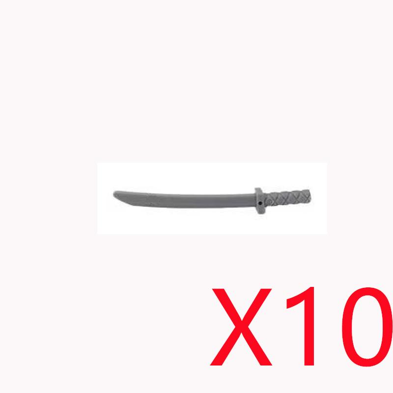 MOC Brique de Construction Médiévale Soldat Figurine de Film Accessoire Casque Arc Flèche Épée Hallebarde Hache Épaulette Mini Jouet K034