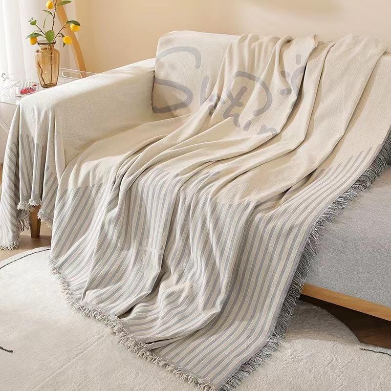 Knitting Picnic Throw Blanket Outdoor Picnic Mat Soft Sofa Blankets Towel Nap All Inclusive Couch Slipcover
