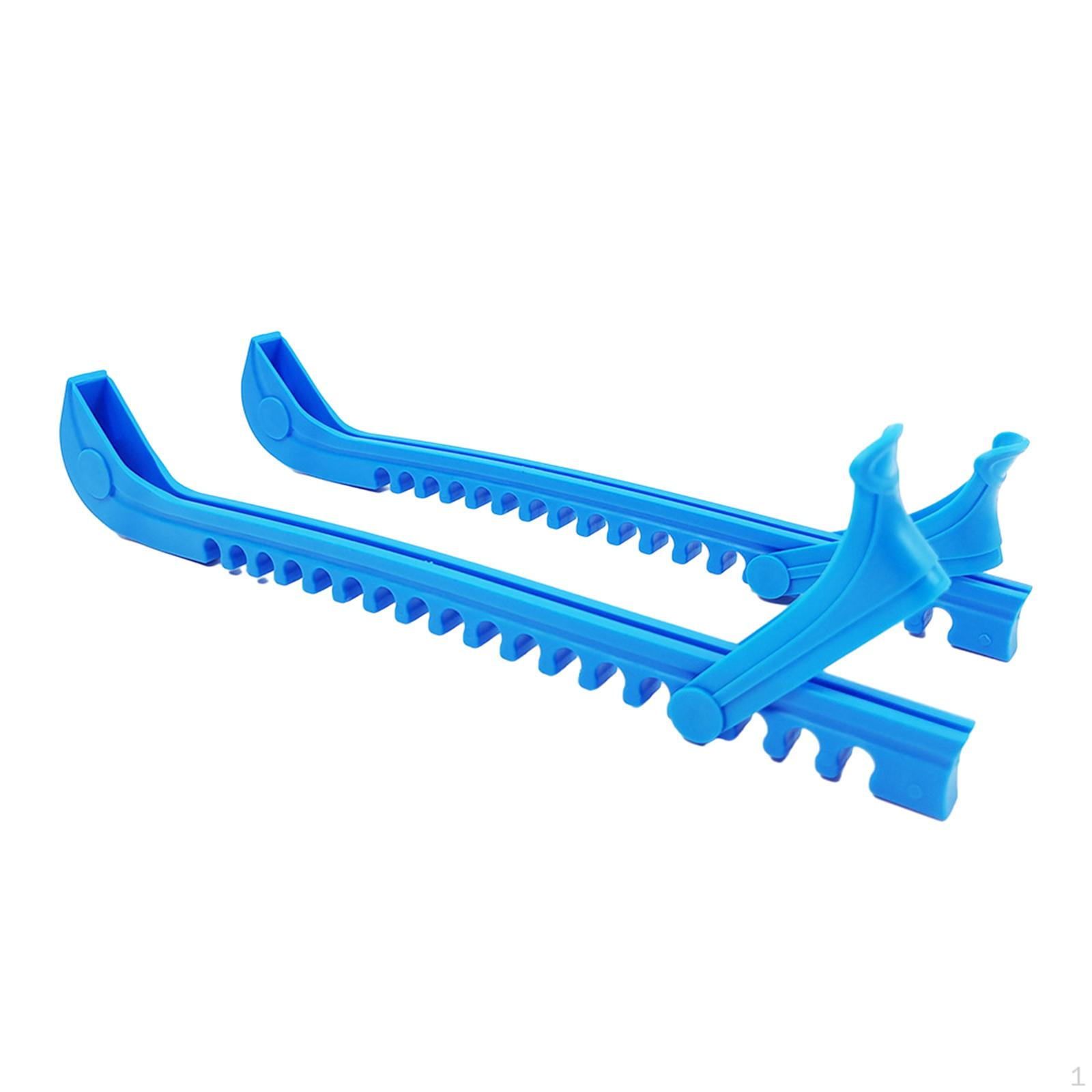 

2 шт. Екіпірування для хокею Захисники для ковзанів Регульована пряжка Універсальні м’які аксесуари синій