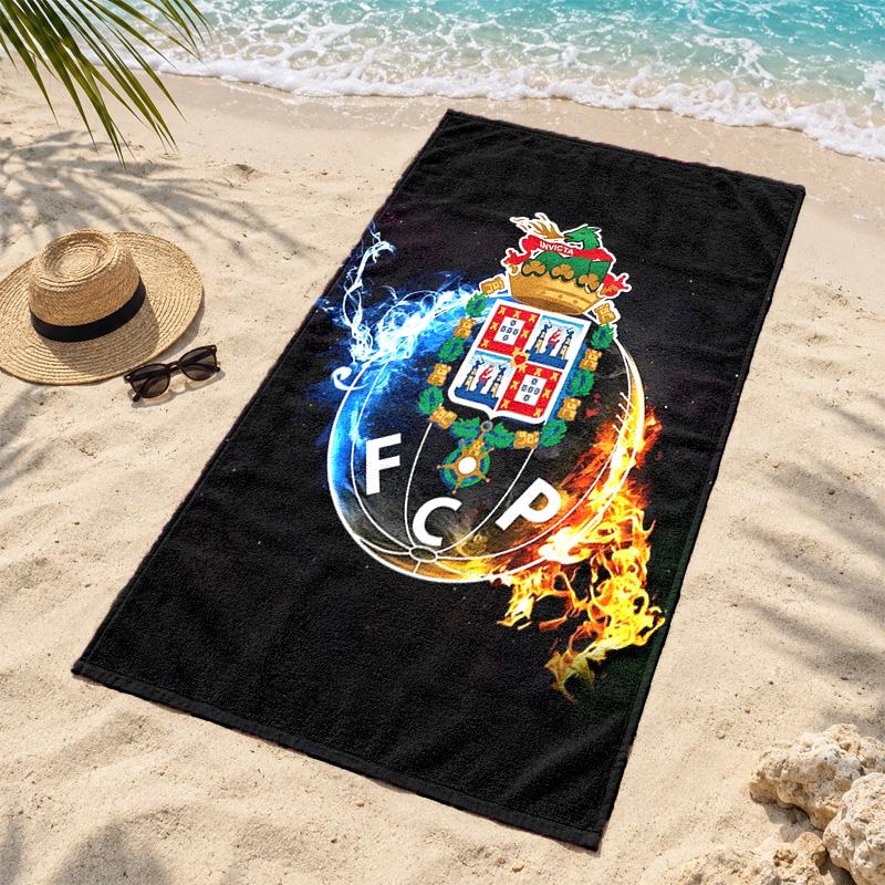 FC Porto Microfiber Beach Towel Quick Dry Sand Free Lightweight Beach Towels for Travel Swimming Camping