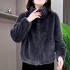 2023 Autumn/Winter Oversized Korean Style Plush Fleece Jacket for Women