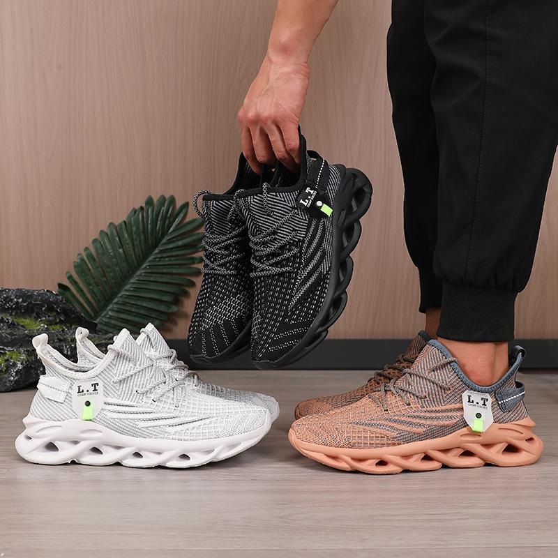Men'S Shoe Platform Lightweight Casual Sports Mesh Running Big Size Summer Tenis Masculino  Fashionable Running Shoes