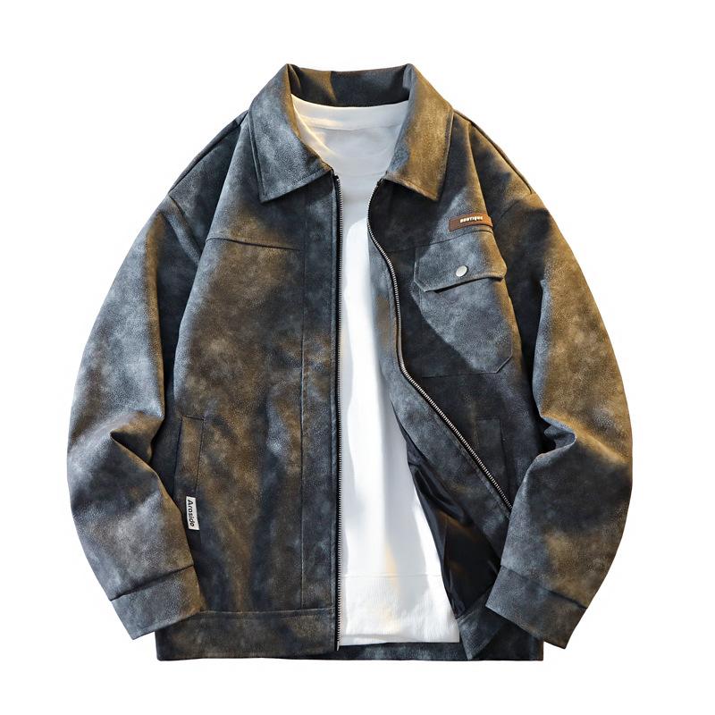 

Осенняя куртка из искусственной кожи, Повседневная куртка, Высококачественная верхняя куртка для мужчин 6XL