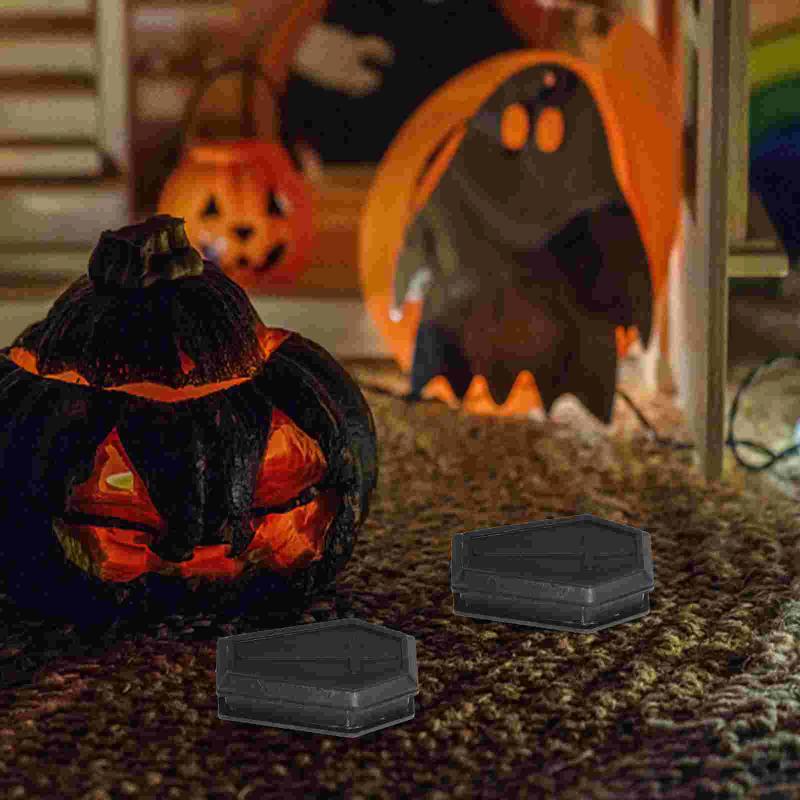 5Pcs Coffin Model Vampire Casket Fake Funeral Mini Boxes Goodie Halloween Prank Prop Toy