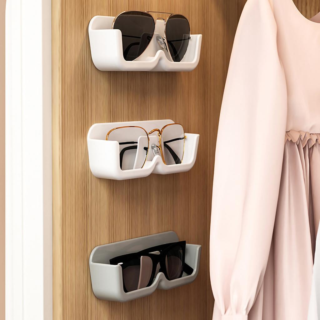 Stanzfreies Brillen-Aufbewahrungsregal, Wandmontage, Sonnenbrillen-Displayhalter, Kleiderschrank-Dekoration, Aufbewahrungsbox, Sonnenbrillen-Organizer