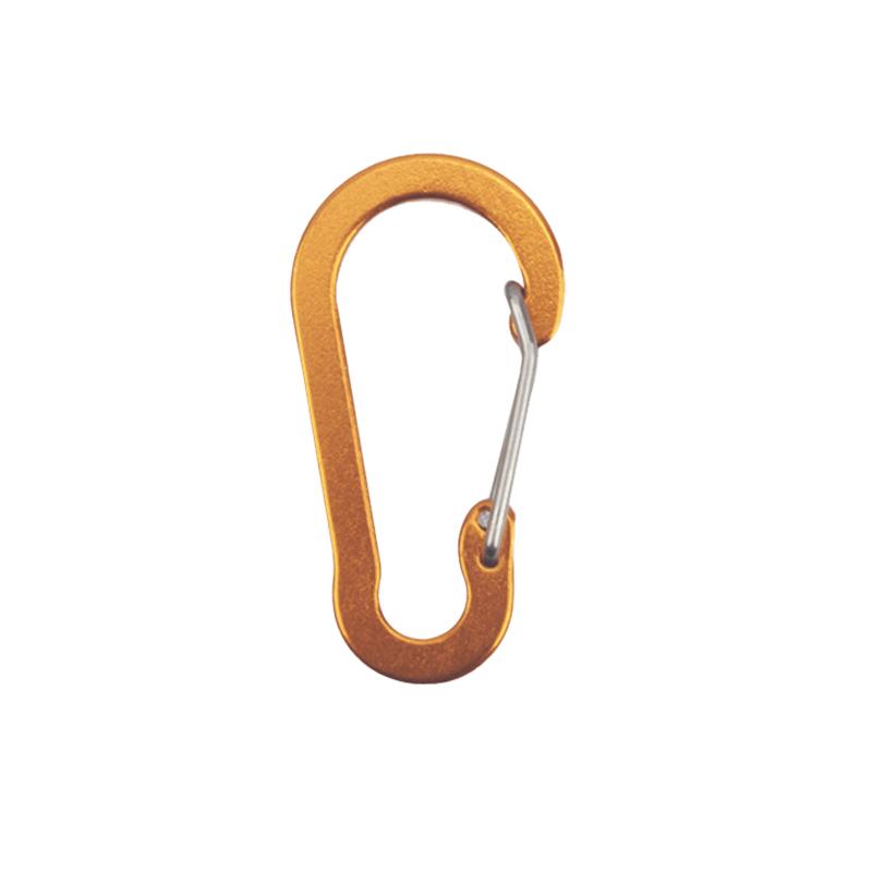 1PC Gourd Shape Carabiner Camping Gadget Water Bottle Hanging Buckle Key Chains 10 Color Available Aluminum Alloy Carabiners ZYF