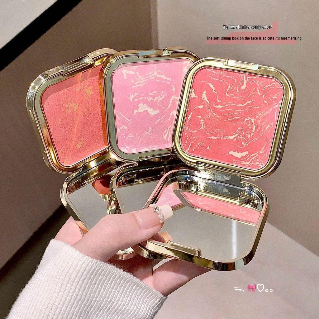 Kakashow Soft Light Brightening Blush: Natural Matte Gradient, Long-Lasting, Waterproof.