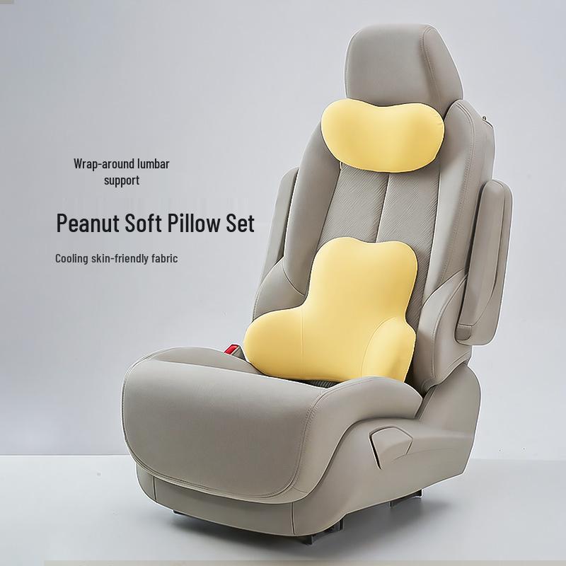 Ergonomic Multi-Angle Lumbar and Neck Support Pillow for Car