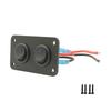 12V 1-4 Gang Universal Toggle Switch Panel USB Car Boat Marine RV Truck Blue LED Styling Accessories Marine Rocker Switch Relays 5