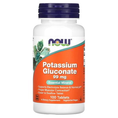 Potassium Gluconate 99mg - 100 Tablets