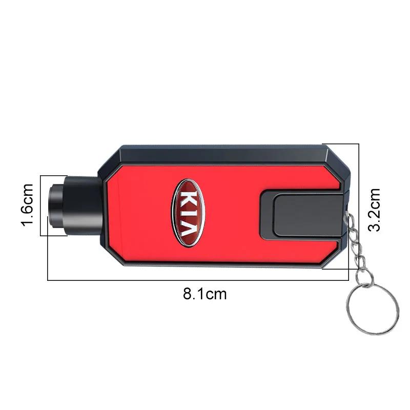 2026 Hot Car Sticker 3 In1 Car Safety Hammer Emergency Glass Breaker High Hardness For KIA Rio Ceed Sportage Sorento K2 K3 K4 K5