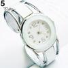 Women's Vintage Open Alloy Band Quartz Analog Round Dial Wrist Watch Gift