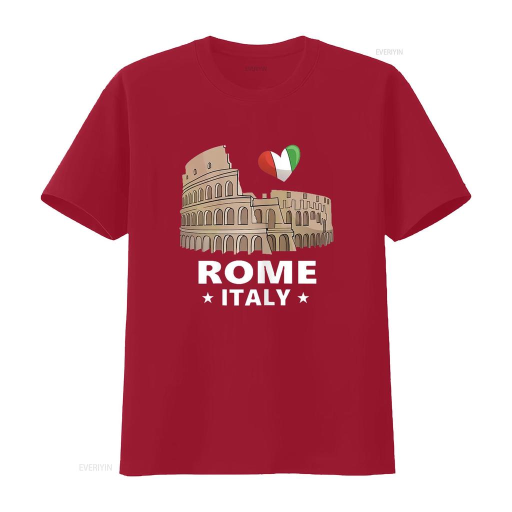 I Love Rome Italy T Shirt Roman Colosseum vintage Washed streetwear Casual Stylish designer clothes fashion Unisex Soft
