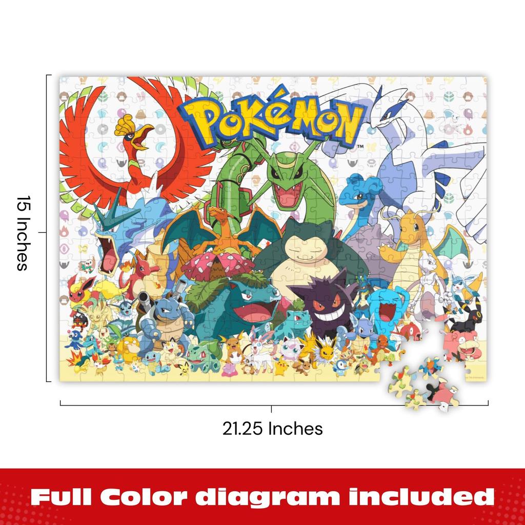 Buffalo Games Pokémon Fan Favorite 300 Large Piece Jigsaw Puzzle, Multicolor, 55cm (height) x 38cm (width)