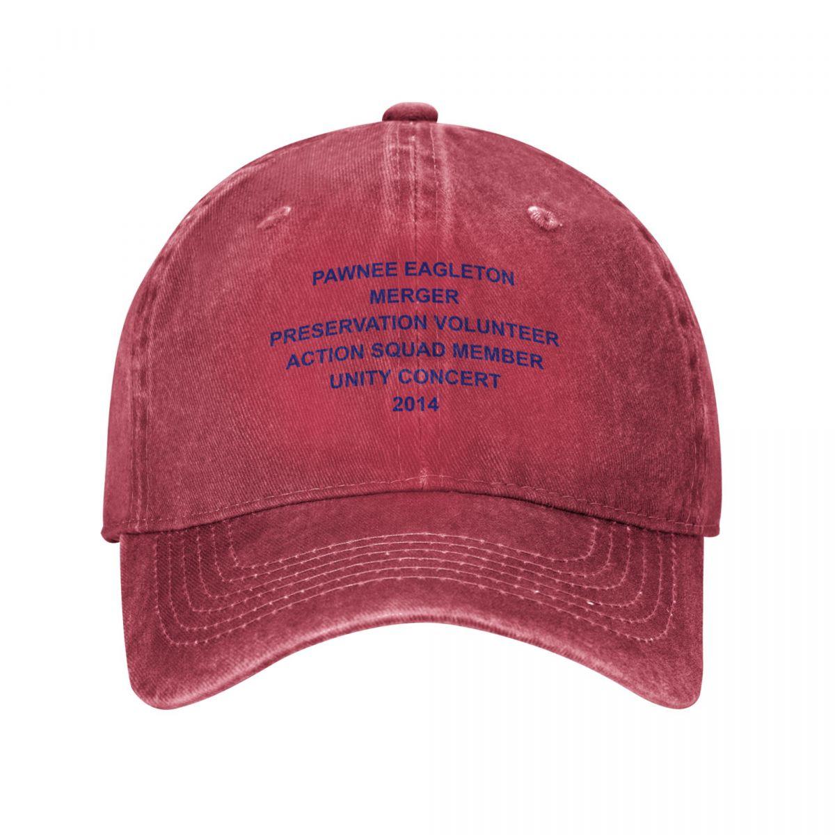 Pawnee Eagleton Merger Preservation Volunteer Action Squad Member Unity Concert Baseball Cap