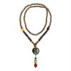 Mala Wood Bead Pendant Necklace Ethnic Jewelry Ethnic Jewelry New Nepal Necklace