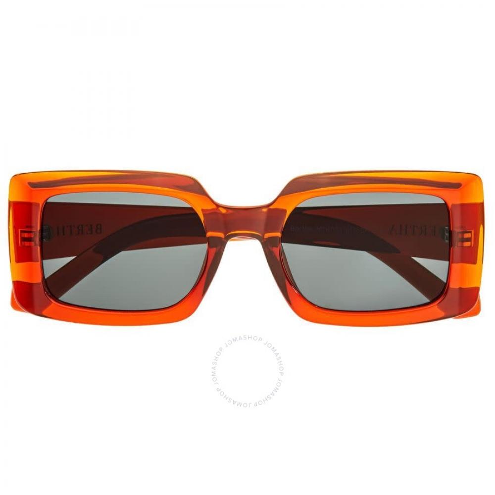 

Bertha Ladies Orange Rectangular Sunglasses Brsbr053c5