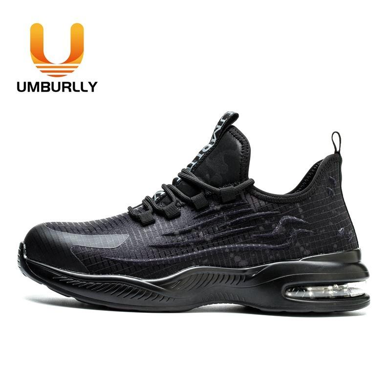 

Customized lightweight fly-woven labor insurance shoes men s anti-smash and anti-puncture work shoes breathable steel bag head safety shoes 41 чёрный
