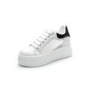 Thick Soled Platform White Shoes for Women in Autumn and Winter Plus Velvet Height Increasing Casual Sneakers for Small People