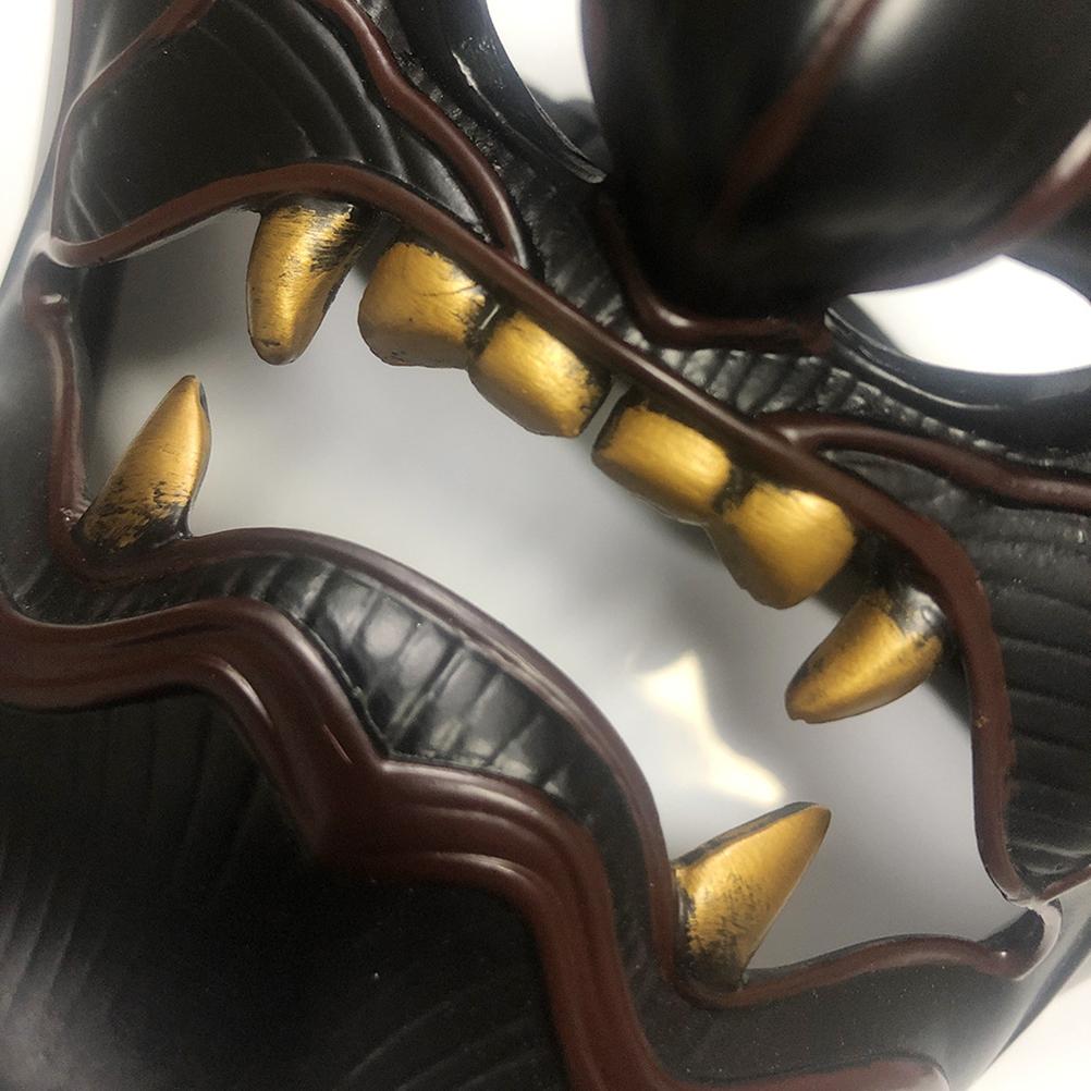 Ghost Mask Halloween Cosplay Half Face Mask Game Character Tsushima Face Mask