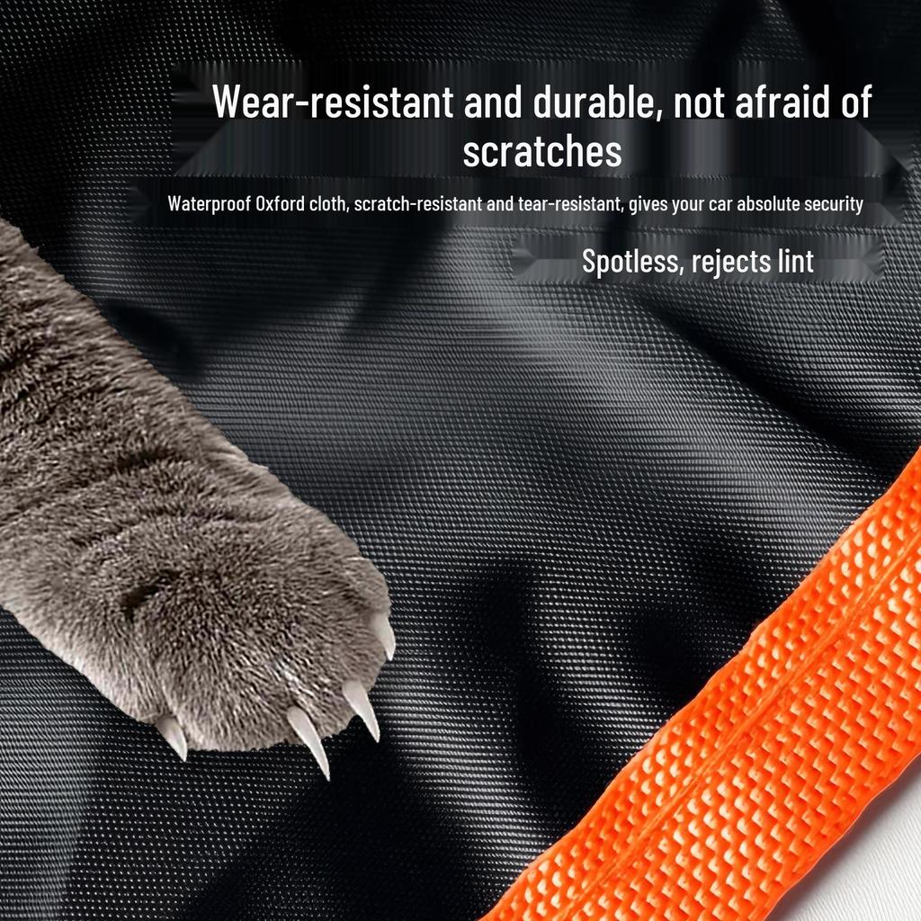 Pet Car Seat Cover: Anti-Dirty, Washable, Removable Cushion for Dogs & Cats. Protects Rear Seats.