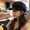 Vintage automne hiver chapeaux pour femmes couleur unie plaine octogonale casquette gavroche dames chapeau décontracté hiver béret femme peintre casquettes