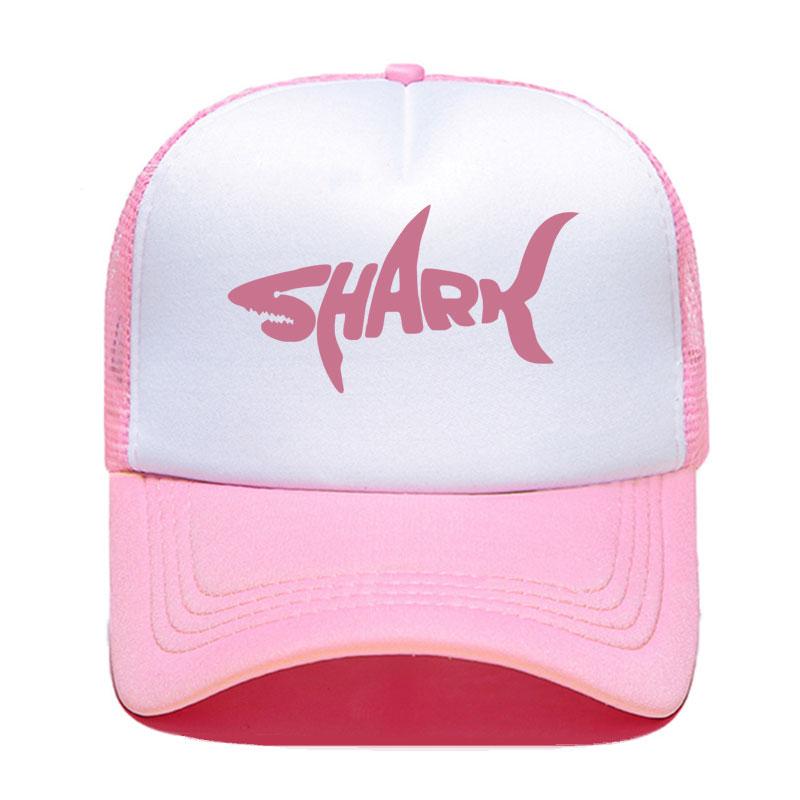 New Shark Print Baseball Cap Funny Casual Unisex Women Parentchild Hats Mesh Visor Outdoor Sun Hat Adjustable Caps