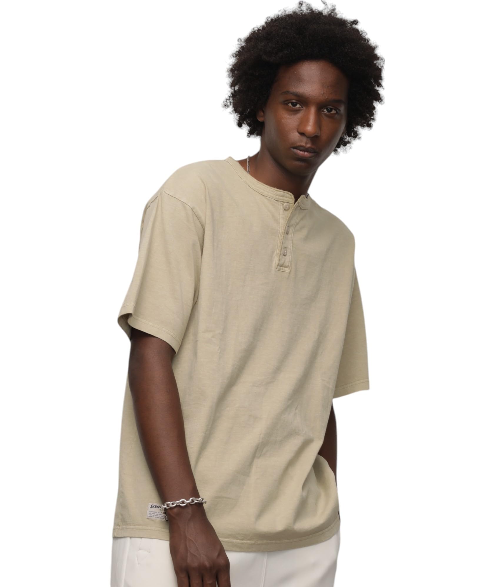 

Schott ПИГМЕНТНАЯ ОКРАСКА OD ФУТБОЛКА С ВЫРЕЗОМ ХЕНЛИ, Футболка с вырезом хенли с пигментной окраской, Мужская, Размер 2XL, 414, Натуральный, 782-5934008