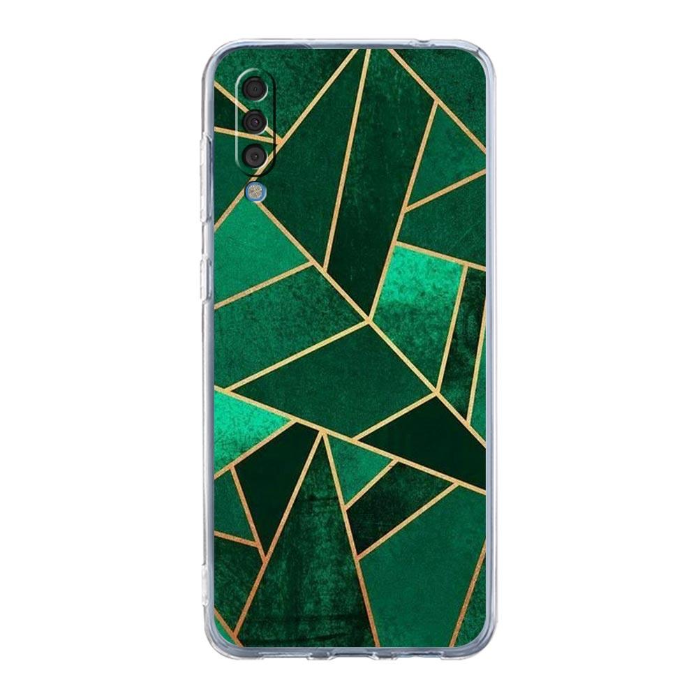 Marble Geometric Phone Case For Samsung Galaxy A52 A50 A70 A10 A30 A40 A20S A20E A02S A12 A22 A72 A32 5G A04s Soft Clear Cover