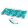 FUDE Silent Mini Portable Wireless Keyboard Mouse Combo