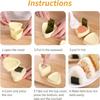 Japanese Triangular Sushi Rice Ball Mold Set, Baby and Children's Rice Ball Mold, Food-grade Diy Rice Ball Magic Tool Sushi Mold