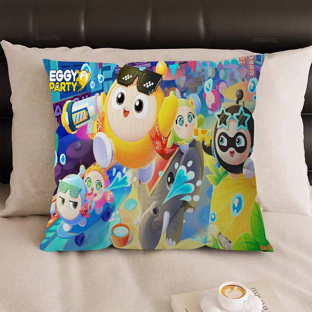 Game Egg Party Pillow Cushion Cover Pillowcase Living Room Sofa Home Decor Customized