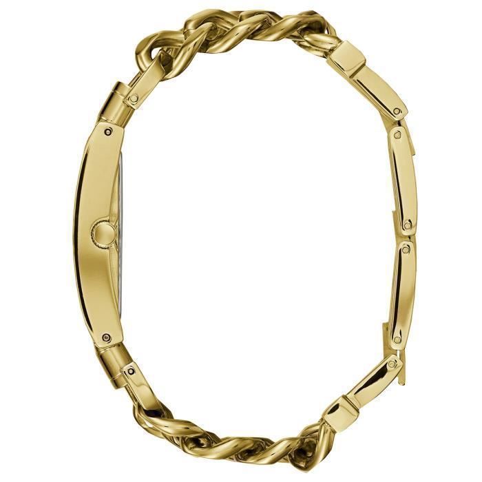 Montre - GUESS - W1117L2 - Acier Jaune - Boîtier Carré 40 mm - Analogique