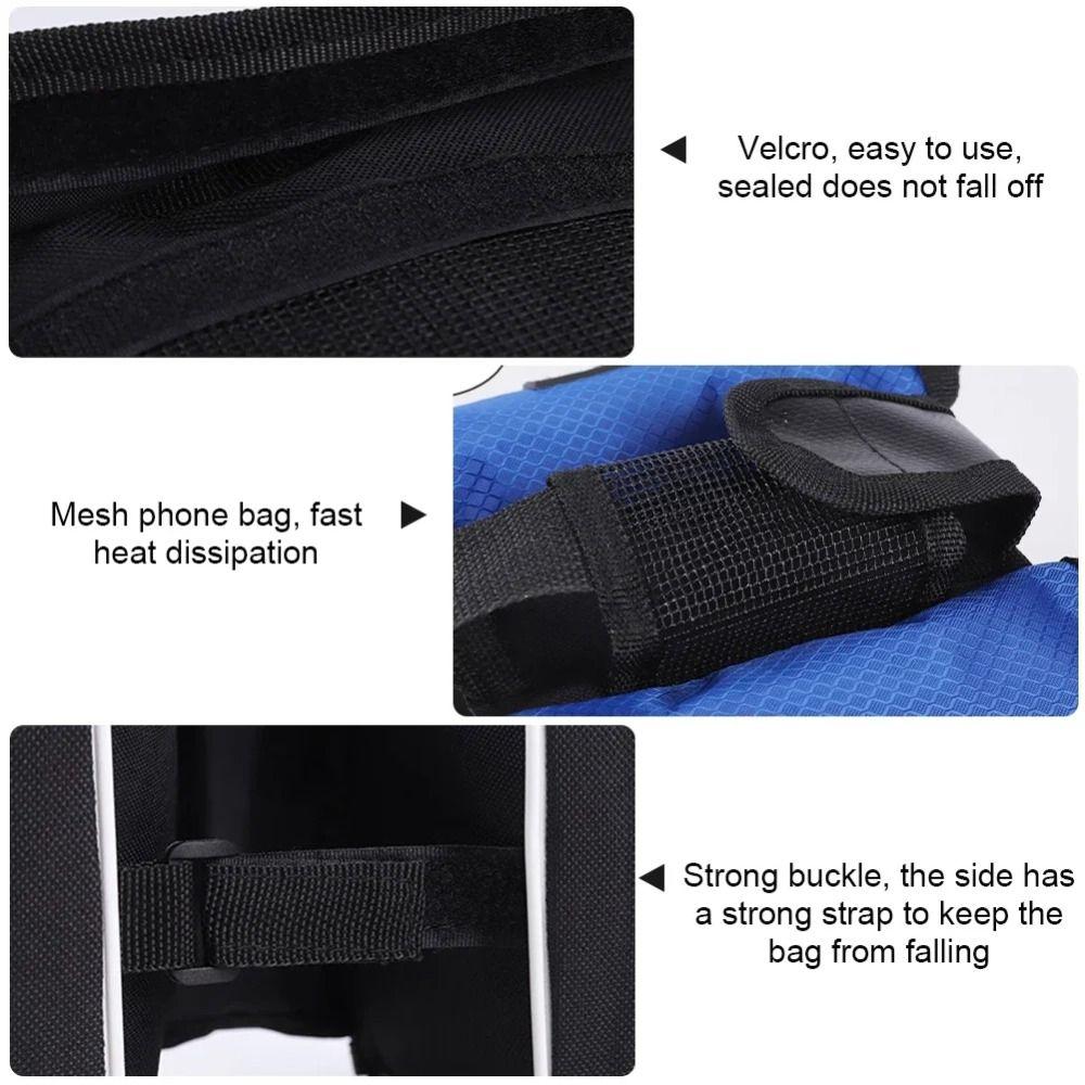 Large Capacity Bicycle Saddle Bag Waterproof Mountain Bike Crossbar Bag Cycling Accessories